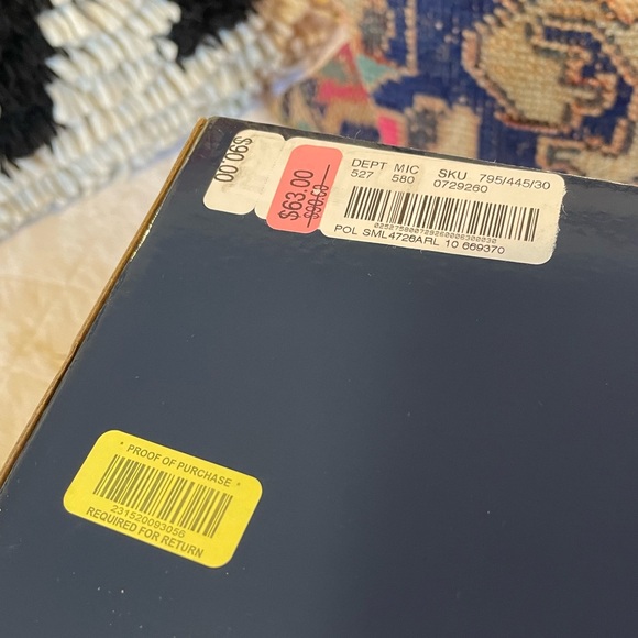 NWT Polo Ralph Lauren Brown Leather Memory Foam Slippers Size 9-10 - Picture 7 of 7